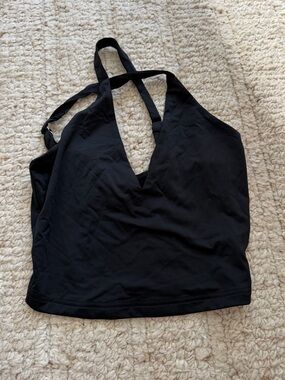 Princess Polly Black V-Neck Strappy Crop Camisole